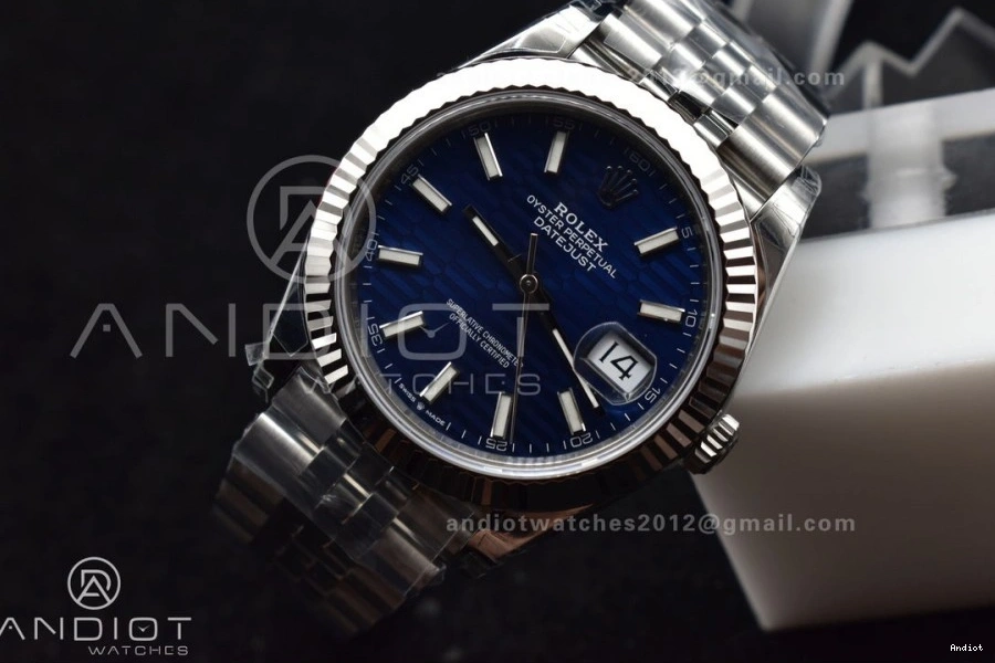Blue VS3235 Jubilee Checked DateJust 126334 Best 1:1 Bracelet Dial SS on 41 VSF Edition 904L 0418